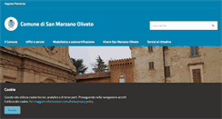 Desktop Screenshot of comune.sanmarzanooliveto.at.it